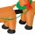 Aufblasbarer Weihnachtsmann mit Schlitten, 6 LED-Lichter, wasserdicht, 240 x 57 x 112 cm