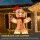 Selbstaufblasender Lebkuchenmann, inkl. Gebläse, Weihnachtsdekoration 2,4 m mit LED-Lichtern