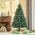 Künstlicher Weihnachtsbaum 180 cm Kieferbaum künstlich mit 59 Zapfen, Schnee, 1111 Spitzen für drinnen