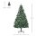 Künstlicher Weihnachtsbaum 180 cm Kieferbaum künstlich mit 59 Zapfen, Schnee, 1111 Spitzen für drinnen