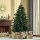 Künstlicher Weihnachtsbaum 180 cm Tannenbaum künstlich mit 748 Spitzen, 3 verschiedenen Blätterformen flammhemmend Christbaum mit Metallständer für drinnen