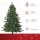 Künstlicher Weihnachtsbaum 180 cm Tannenbaum künstlich mit 748 Spitzen, 3 verschiedenen Blätterformen flammhemmend Christbaum mit Metallständer für drinnen