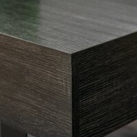 Couchtisch Wohnzimmertisch mit Schublade Modern Sofatisch mit Metallrahmen Beistelltisch Kaffeetisch für Wohnzimmer 110 x 60 x 40 cm, Dunkelgrau