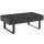 Couchtisch Wohnzimmertisch mit Schublade Modern Sofatisch mit Metallrahmen Beistelltisch Kaffeetisch für Wohnzimmer 110 x 60 x 40 cm, Dunkelgrau