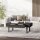 Couchtisch Wohnzimmertisch mit Schublade Modern Sofatisch mit Metallrahmen Beistelltisch Kaffeetisch für Wohnzimmer 110 x 60 x 40 cm, Dunkelgrau