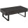 Couchtisch Wohnzimmertisch mit Schublade Modern Sofatisch mit Metallrahmen Beistelltisch Kaffeetisch für Wohnzimmer 110 x 60 x 40 cm, Dunkelgrau
