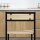 Esstisch-Set mit 2 Stühlen, Kompaktes Set aus Tisch und Stühlen für Esszimmer, Wohnzimmer, Küche, mit Metallrahmen