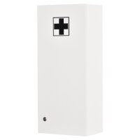 Medizinschrank Arzneischrank Wandschrank Hängeschrank mit verstellbarer Ablage Erste-Hilfe-Kreuz abschließbar für Badezimmer Küche Flur Weiß 30x20x70 cm