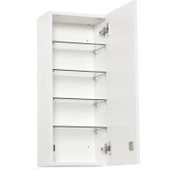 Medizinschrank Arzneischrank Wandschrank Hängeschrank mit verstellbarer Ablage Erste-Hilfe-Kreuz abschließbar für Badezimmer Küche Flur Weiß 30x20x70 cm