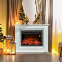 Elektrischer Kamin, 3D LED-Flammen, Fernbedienung, Timer,...