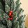 Mini Weihnachtsbaum mit Tannenzapfen, roten Beeren und Übertop 50 cm hoch, Mehrfarbig