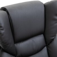 Relaxsessel mit Massagefunktion Fußhocker Liegefunktion Kunstleder 79 x 82 x 101 cm