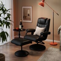 Massagesessel mit Hocker, Drehbares Relaxsessel mit...