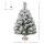 Mini Künstlicher Weihnachtsbaum 60 cm Tannenbaum künstlich mit Schnee, 67 Spitzen Zementbasis für drinnen Büro