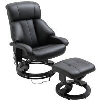 Massagesessel mit Fußhocker, 10 Vibrationspunkte,...