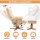 Relaxsessel Massagesessel mit Fußhocker Stauraum Liegefunktion Fernsehsessel mit Massagefunktion TV Sessel 145°-Neigung Polyester Cremeweiß 80 x 86 x 99 cm