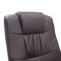 Massagesessel Relaxsessel, inkl. Fußhocker, 10 Vibrationspunkte, 1 Fernbedienung; 77 cm x 84 cm x 95 cm, Braun