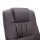 Massagesessel Relaxsessel, inkl. Fußhocker, 10 Vibrationspunkte, 1 Fernbedienung; 77 cm x 84 cm x 95 cm, Braun