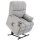 Sessel mit Aufstehhilfe, Massagesessel, Relaxsessel mit USB-Anschluss, Fernsehsessel mit Fernbedienung, Seitentasche, Neigebarer TV-Sessel mit Samtoptik, Grau