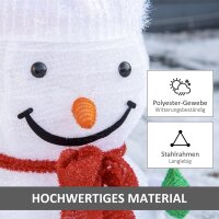 Weihnachtsdekoration Schneemann Outdoor.Weihnachtsdeko Weihnachtslicht, inkl. LEDS, 30 cm x 30 cm x 51 cm, Rot+Weiß