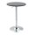 Bartisch modern rund Esstisch 360° Drehtisch höhenverstellbarer Bistrotisch Stehtisch Küchentisch Stahl Schwarz Ø61 x 70-90 cm