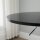 Bartisch modern rund Esstisch 360° Drehtisch höhenverstellbarer Bistrotisch Stehtisch Küchentisch Stahl Schwarz Ø61 x 70-90 cm