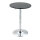 Bartisch modern rund Esstisch 360° Drehtisch höhenverstellbarer Bistrotisch Stehtisch Küchentisch Stahl Schwarz Ø61 x 70-90 cm