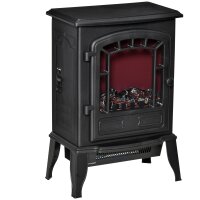 Elektrischer Bodenkamin, 2 Heizstufen, realistischer Flammeneffekt, vielseitig