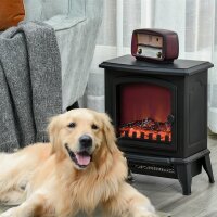 Elektrokamin freistehend, Flammeneffekt, 2 Heizmodi...
