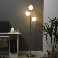 Stehleuchte im Retro-Design, Stehlampe, Stehlampe mit 3...