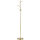 Stehleuchte im Retro-Design, Stehlampe, Stehlampe mit 3 Lampenschirmen, Glas, Gold