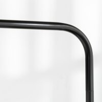 Stehlampe mit Fußschalter, Bodenlampe mit Stoffschirm, Stahl, Weiß