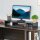 Monitorständer Monitor Stand Dual Bildschirmerhöhung Verstellbare Länge und Schwenkwinkel Bildschirmständer für PC Notebook Laptop Drucker 80-117 x 23,5 x 10 cm Schwarz