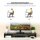 Monitorständer Monitor Stand Dual Bildschirmerhöhung Verstellbare Länge und Schwenkwinkel Bildschirmständer für PC Notebook Laptop Drucker 80-117 x 23,5 x 10 cm Schwarz