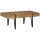 Couchtisch im Industriedesign 105 cm x 60 cm x 42 cm Schwarz + Braun