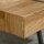 Couchtisch im Industriedesign 105 cm x 60 cm x 42 cm Schwarz + Braun
