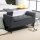 Sitzbank mit Stauraum, Polsterbank mit Leinenoptik, Holzbeine, Bettbank belastbar bis 130 kg, für Wohnzimmer Schlafzimmer Flur, 116 x 44 x 58 cm Dunkelgrau