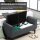 Sitzbank mit Stauraum, Polsterbank mit Leinenoptik, Holzbeine, Bettbank belastbar bis 130 kg, für Wohnzimmer Schlafzimmer Flur, 116 x 44 x 58 cm Dunkelgrau
