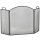 Funkenschutzgitter Faltbare Kaminschutzgitter Kamin Funkenschutz Feuerschirm Kaminfunkenschutz Ofenschutzgitter Metall 110 x 24 x 76,5 cm Schwarz