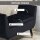 Sitzbank mit Stauraum Armlehnen Polsterbank mit Samtoptik, Sitztruhe mit Holzbeine, Truhenbank für Wohnzimmer Schlafzimmer Flur 107 x 42 x 65 cm, Schwarz