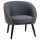 Loungesessel Cocktailsessel bis 150 kg, Leinen-Optik Holz Grau 71 x 65 x 75 cm