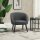 Loungesessel Cocktailsessel bis 150 kg, Leinen-Optik Holz Grau 71 x 65 x 75 cm