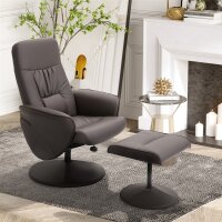 2-teiliges Sessel-Set, Sessel mit Fußhocker,...