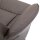 2-teiliges Sessel-Set, Sessel mit Fußhocker, Relaxsessel mit Fußhocker, höhenverstellbar, neigbare Rückenlehne, Braun
