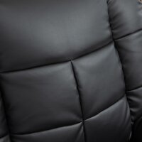 Massagesessel, Relaxsessel, 8 Vibrationspunkte, Liegefunktion, Kunstleder, schwarz, 94x99x99cm