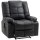 Massagesessel, Relaxsessel, 8 Vibrationspunkte, Liegefunktion, Kunstleder, schwarz, 94x99x99cm