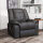 Massagesessel, Relaxsessel, 8 Vibrationspunkte, Liegefunktion, Kunstleder, schwarz, 94x99x99cm