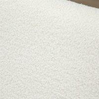 Schaukelstuhl mit Holzrahmen gepolstert Relax Stuhl Sessel Stuhl Wohnzimmersessel Lounge mit gepolsterter Sitzfläche Kautschukholz Cremeweiß 60 x 81 x 71 cm