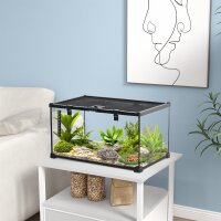 Reptilienbox Terrarium, inkl. Streifenthermometer,...