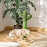 Katzen Kratzbaum Kaktus Katzenbaum Kiefernholz Sisal Seil...
